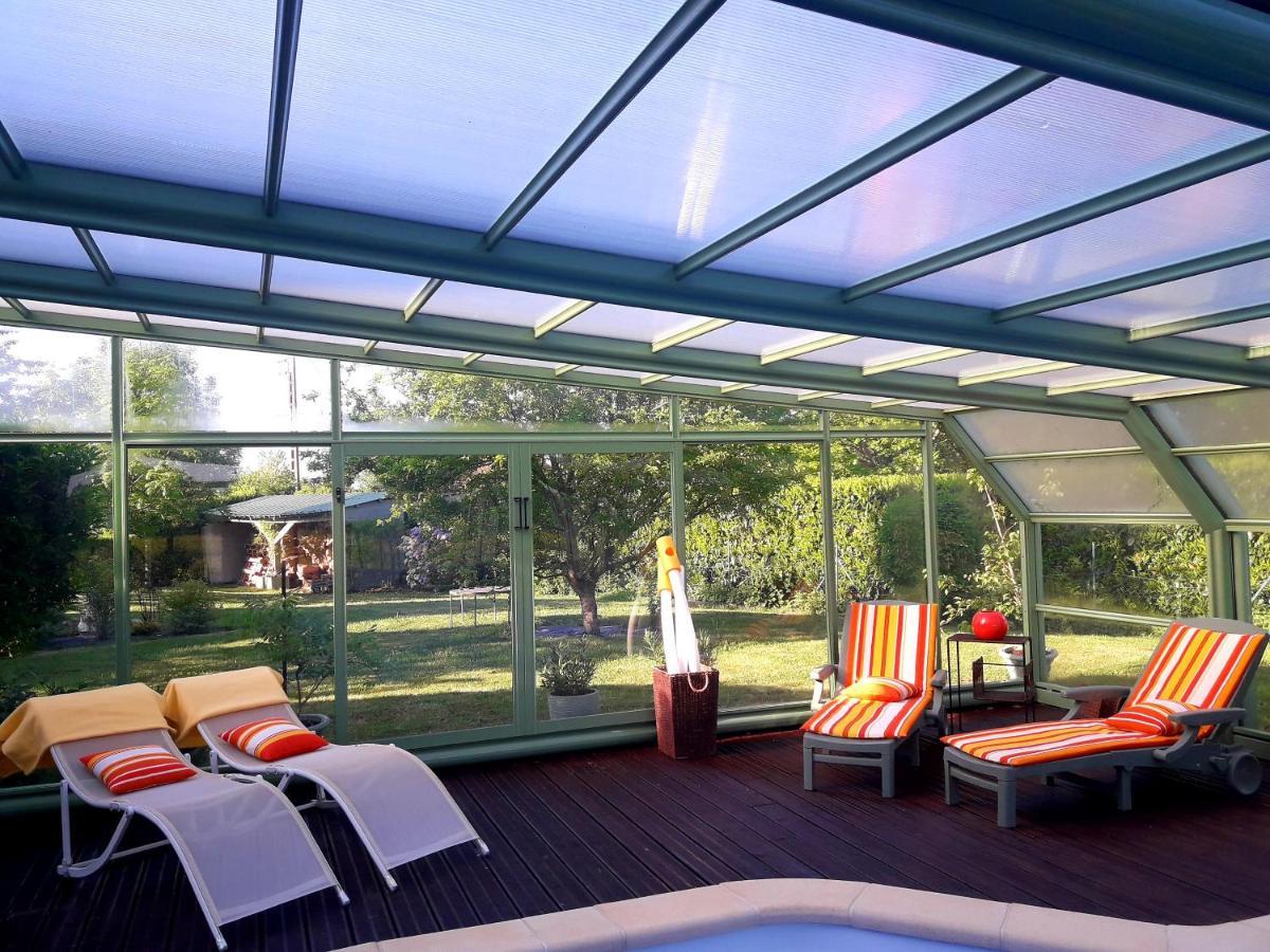 Chambre D'Hote Avec Piscine Couverte Coulaines Exterior photo